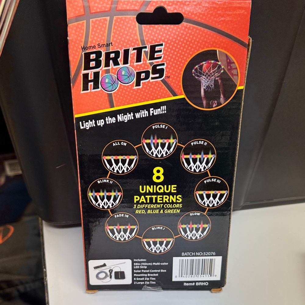 Home Smart Brite Hoops LED Basketball Rim Lights - Multi-Color - Picture 2 of 2